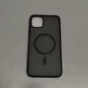 SUPFINE Magnetic for iPhone 11 Pro Max Case (Compatible with MagSafe) (Military Grade Drop Protection) Translucent Matte Shockproof Phone Cover,Black