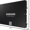 SAMSUNG 870 EVO 4TB 2.5 Inch SATA III Internal SSD (MZ-77E4T0B/AM) , Black
