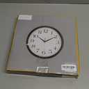 Bernhard Products Black Wall Clock Silent Non Ticking,12 Inch Quality Quartz Battery Operated Round Easy to Read Home/Office/Kitchen/Classroom/School Clock Sweep Movement (12 Inch)