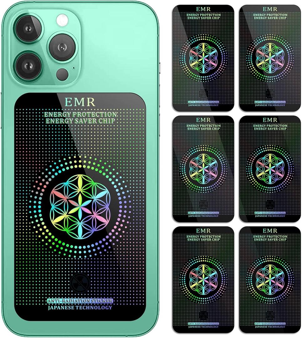 Stickers for Cell Phones/Laptops/Tablets/Devices/Household Equipment - 4.2 x 2.4 x 0.015 Inches-Large Area Protection-Applies to Everyone - [Reusable] - (6 Pack)