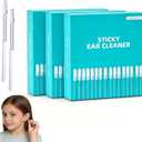 Sticky Ear Cleaning Stick, Reusable Ear Cleaning Tools with Soft Rubber Head, Gentle Adhesive Ear Pick for Ear Wax Cleaning, Adhesive Ear Cleaning Sticks for All Ages (2 Box)