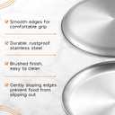 Onader 16 Inch Pizza Pan, Stainless Steel Round Pizza Tray, Set of 2