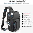 BANGE Men's Crossbody Backpack - Waterproof Shoulder Bag for Travel, Hiking & Daily Commute