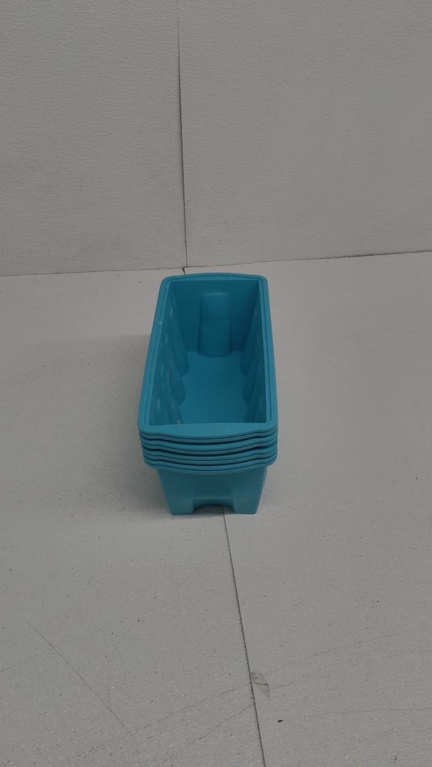 Ice Block Mold for Ice Bath - Extra Large Ice Block Mold,4 -Pack Ice Bath Ice Mold, 15lb Ice Block, Ice Maker for Cold Plunge or Coolers, Reusable Steel Reinforced Silicone Molds, Cold Plunge Ice Mold, Blue 