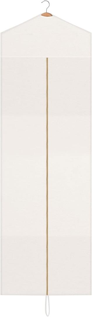 Sotiff Cotton Dress Garment Bags for Long Gowns Long Dress Travel Breathable Foldable Storage Bag Dust Proof(White,70 x 23.6 Inch)