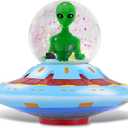 CoTa Global Alien Snow Globe  Magical Rainbow Water Globe Figurine with Sparkling Glitter, Collectible Novelty Ornament for Home Decor, for Birthdays, Christmas, and Valentine  45mm