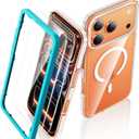 SMARTDEVIL Magnetic MagSafe Case for iPhone 17 Pro Max, Strong Magnetic Clear Shockproof Cover with 2 Screen Protectors, Ultra-Slim Anti-Yellowing Phone Case-White