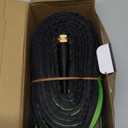 25 ft Garden Hose - Lightweight, Super Flexible, Non-Expanding, Kink-Free, Ideal for Yard Outdoor Use (Black-Green, 25 FT)