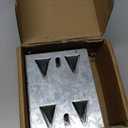 Blulu 25 Pcs Surface Mount Impaler for Wall Mounting Acoustic Panels, 18 Ga Galvanized Steel Plate with Protruding Triangular for Gypsum Board Plywood Masonry (Silver)