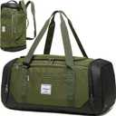 Laripwit Travel Duffle Bag for men 40L Medium Sports Gym Bag with Wet Pocket & Shoes Compartment Weekender Overnight Backpack for Traveling Duffel Bag Backpack for Women, Green