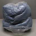 Cottonight Blue Velvet Comforter Set Queen Blue Flannel Bedding Set Queen Size Winter Blanket Quilts Modern Heavyweight Warm 3 Piece Velvet Comforter Set