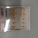 Glamnetic Press On Nails - Short Almond Fake Nails with Polka Dot French Tips & Ladybugs | Salon Quality Summer Nails | Lady Luck | 15 Sizes - 30 Nail Kit with Glue