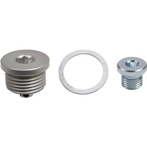 Magnetic Oil Drain Plug, Gasket Ring and Oil Drain Plug M10 (Set) for Motorcycle Compatible with BMW F 650/700/ 800 GS/Screw P:11138359126/ Gasket R: 07119963252/ Oil Drain P:11117728742