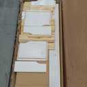 Jela Original Euro Roll Cart, Solid Wood, 6+2 Drawer Narrow Drawers Roll Carts, White