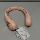 KIDEE Portable Neck Fan, Neck Fans Rechargeable for Women Men, 4000mAh Personal Bladeless Fan, Upgraded Cooling Air Volume, Ultra Quiet Wearable Fan (Pink)