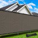 4'X50' Privacy Screen Fence Heavy Duty 220 GSM Windscreen & Dustproof Fence 98% Visibility Blocking Ideal for Fencing Patios, Pool, and Creating Intimate Outdoor SpacesMocha