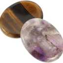 OHPHCALL 4 Pack Mini Massage Stones Thumb Stones for Relaxing Decorative Stones