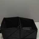 Lusso Gear 9-Compartment Car Seat Organizer with Cup Holders - For Front, Back, Passenger Seats, Truck and Van (Black w Red Stitch)