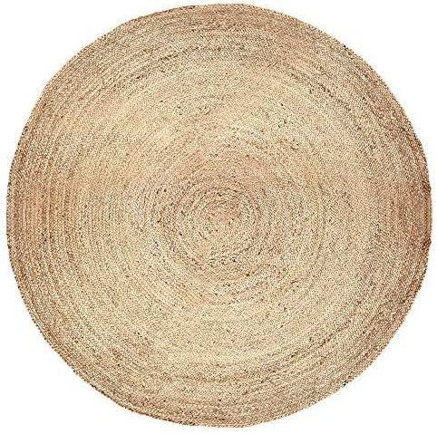 Round Jute Rug Area Round Rug Custom Size Round Rugs Indian Handmade Home Decor Round Rug (2'X2')