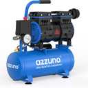 AZZUNO 2 Gallon Air Compressor, 1.6CFM@90PSI Oil Free Air Compressor Tank & Max.116PSI Pressure, 60 dB Ultra Quiet Compressor for Auto Repair, Tire Inflation, Spray Painting, Woodwork Nailing