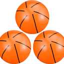Kacctyen Inflatable Basketball 12 Inch 3 Pcs Beach Ball for Sports Themed Party Decorations Favors Outdoor Birthday Hoop Games Toy Pool Basketball Summer Swimming Water(Classic)