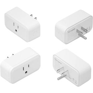 SONOFF Zigbee Smart Plug with ETL Certified, S40 Lite 15A Outlet, Zigbee Repeater, Works with SmartThings and Amazon Echo Plus, Hub Needed for Amazon Alexa 4-Pack