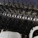 6 in ONE Blow Dryer Brush Ionic Hair Dryer Brush for Women, Hot Air Brush Hair Styling Tools 100-120V, Air Curling Iron Round Brush Blow Dryer 800W (White Gold)