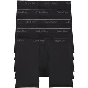 Calvin Klein Men's Micro Stretch 5-Pack Boxer Brief (Large, 5 Black)