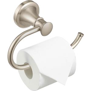 BESy Brushed Nickel Toilet Tissue Paper Holder Brushed Nickel Bathroom Accessories Toilet roll Paper Hanger, Wall Mounted, Rustproof