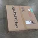 Yangming Propane Fire Pit Table, 30 Inch 50,000 BTU Square Outdoor Gas Firepit with Porcelain Tile Tabletop, Lid, Lava Rocks for Garden, Patio, Deck, Yard, Espresso Brown (QX-OL-FTABLE-EXP)