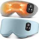 Anydance Heated Eye Mask - Cordless Eye Mask for Dry Eyes, Eye Relief, Improved Sleep, Timed Shutdown, 4 Temperature, Washable Eye Heating Pad for Travel, Removable for Cleaning - Teal Green