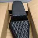Two up Seat, Driver+Passenger Seat Cushion, Stepped Type, For Harley-Davidson Sportster Iron XL883 XL1200 (2004-2006)&(2010-2022) / Half Diamond/Suitable for 4.5 GAL