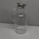1 Gallon thickened Glass Pitcher with Lid and Spout, Borosilicate Glass Carafe for Hot/Cold Drink, Water Pitchers for Fridge, Extra Large Jug with Handle for Iced Tea, Coffee,Juice,Homemade Beverage