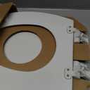 Mayfair Cassel Slow Close Toilet Seat, Easy Clean, Non Slip Premium Wood Seat, Easy Install, Made in USA, Elongated, White