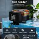 Automatic Fish Feeder Dispenser for Aquarium: Auto Precision Food Feeding 300ml Large Capacity for Powder Flakes Pellet, Battery Feeders Timer for Small Tank Turtle Betta Koi Vacation Weekend Day