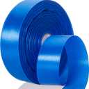 2 x 50 Yards 1 Inch Royal Blue Satin Ribbon, Single Face Polyester Solid Color Craft Fabric Ribbon for Handmade Roses, Gift Wrapping, Bouquets, Wedding, Christmas, and Party Decoration