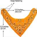 Maiwa 10 Pack Baby Triangle Bandana Bibs for Boys Girls for Drool Teething Eating with Snaps