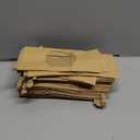 Moretoes Small Cookie Bags with Window, 55pcs 3.54x2.32x6.69in, Seal by Tin Tie Tab, Brown Kraft Paper Bakery Bags with Window for Cookie Coffee Bread Pastry Treat Bakery Gift Giving Packing (Mini)