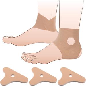 30 Pcs Precut Kinesiology Tape for Ankle Waterproof Breathable Cotton Ankle Tape Sprain Prevention Pain Relief Ready-to-Apply Professional Athletic Support for Daily Use(Skin Color)