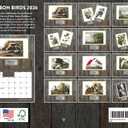 John James Audubon Bird Calendar 2026 Monthly Wall Calender 12 Month | American Made In The USA