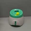 Automatic Dog Ball Launcher, Dog Ball Thrower with 15 Mini Tennis Balls Sizing 2 Inch and Mesh Bag, Interactive Dog Toys Tennis Ball Launcher for Small Dogs with 3 Distance Settings (Green)