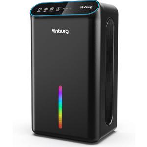 Dehumidifier for Basement (85 OZ, 800 sq ft) Quiet Dehumidifiers for Home, Auto Shut-Off, Sleep Mode, 3 Gear Timer(8H, 16H, 24H), Small Dehumidifier for Bedroom, Bathroom with Drain Hose