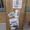 Handrail Railing, In-Ground Single Post Handrail, Wrought Iron Stair Handrail Grab Rail for Steps Porch, Long Post Fits 1 or 2 Steps, Black