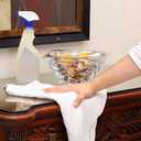 Avalon Towels Bar Towels (Pack of 60) Size 14x17 Inches  100% Cotton, Absorbent and Reusable Cleaning Rags, Multipurpose Cleaning Towels, Terry Cloth Rags, Durable Shop Rags (White)