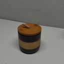 Ceramic Jar with Lid, Coffee Container Kitchen Food Storage Jars for Spice Sugar Tea Bag, Stackable Decorative Jars for Countertop, Black & 18 fl.oz