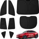 Side Window Sunshades for Tesla Model Y Juniper 2025-2026, 8 PCS