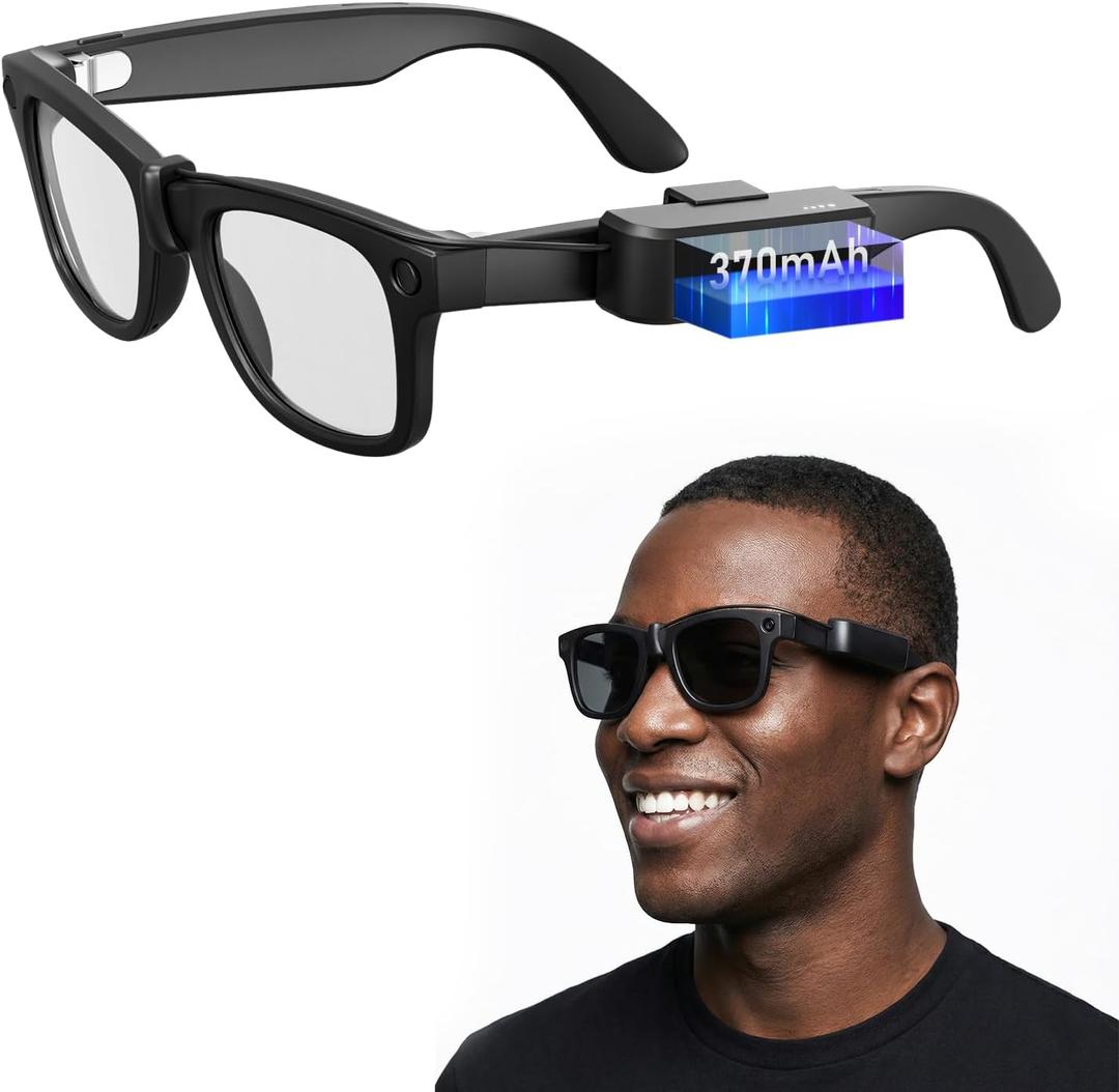 Wearable Battery Pack Charger Compatible with Ray-Ban/Oakley Meta Smart Glasses Gen 1 & Gen 2, Ultra-Light Mini Power Bank Accessories for Wayfarer Headliner Skyler HSTN