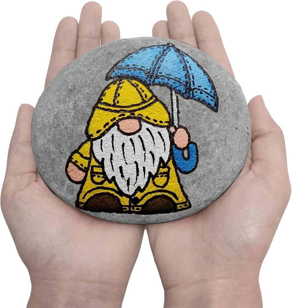 Auksay Rocks for Painting 10pcs 4-5.3” Large River Rock for Paint Natural Flat & Smooth Stones for Painting for Kids & Adult Craft Gift