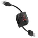 Retractable Lightning iPhone Cable, Charging Cord Compatible with Apple iPhone 14 Pro Max Plus mini 13 12 11 Xs Xr X SE 8 7 6 5 iPad Pro Air Mini 6 iPod Touch, Nano (MFI Certified) (Lighting Black)