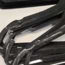 Zober Velvet Hangers Only38 Pack - Black for Coats, Pants & Dress Clothes - Non Slip w/ 360 Degree Swivel, Holds up to 10 lbs - Strong Felt Hangers for Clothing